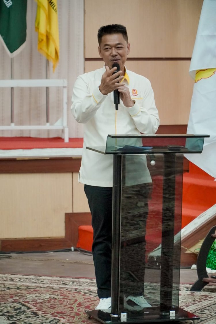 Dihadiri Bupati, Samsuri Resmi Dilantik, Nahkodai KONI Rohil Masa Bhakti 2023-2025