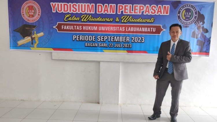 Penghulu Bagan Nibung Terima Nilai A, Saat Sidang Artikel dan Yudisium di ULB
