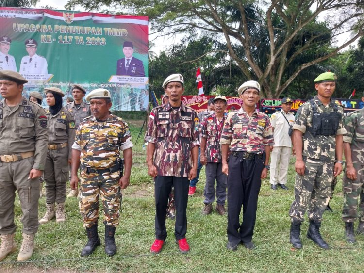 Bupati Rohil Hadiri Acara Penutupan TMMD ke 117 Kodim 0321/Rohil
