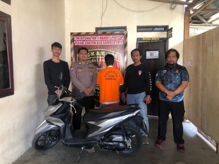 Polsek Sumber Jaya Berhasil Ungkap Kasus Percobaan Pencurian Sepeda Motor