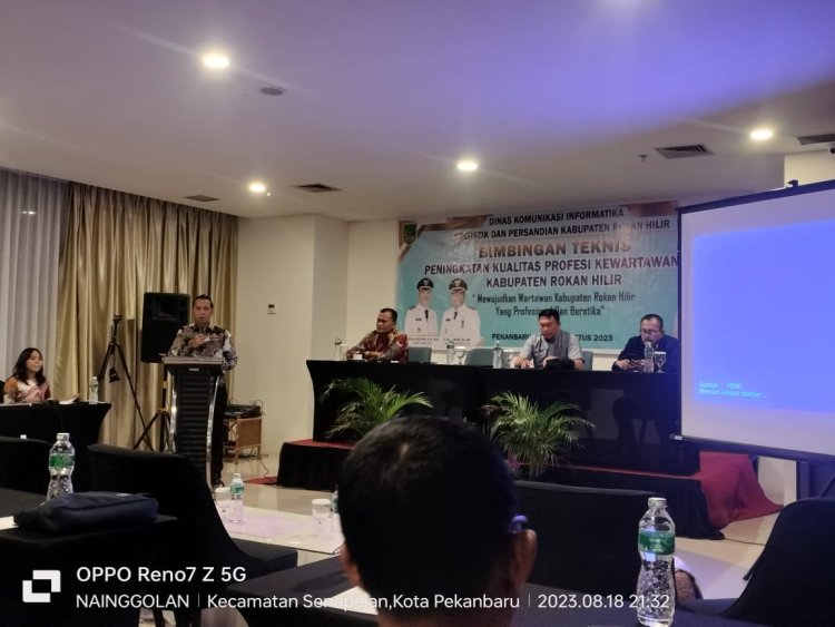 Gelar Bimtek Kualitas Profesi Wartawan, Kominfotik Undang Jurnalis Senior Sebagai Pemateri