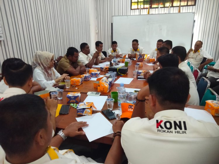 Ketum KONI Rohil Target Porprov Capai Prestasi, Saat Gelar Raker Tahunan