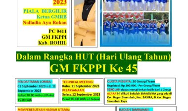 Perlombaan Baris Berbaris Tingkat SLTA Sederajat Warnai HUT GM FKPPI ke-45