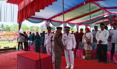 2 Kepala Desa Terpilih Kecamatan Sragi dilantik Langsung Bupati Lamsel