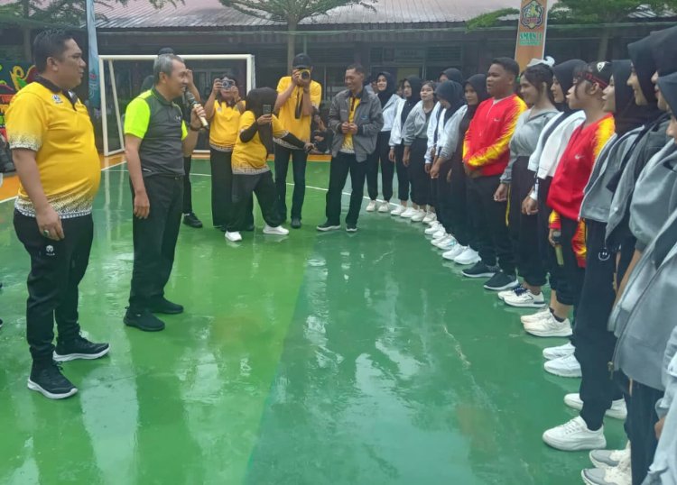 Buka Open Turnamen Futsal dan Voli Antar Pelajar, Gubernur Riau Kunjungi SMAN 1 Bagan Sinembah