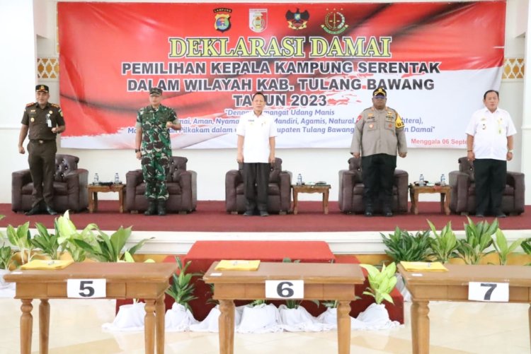 Hadiri Deklarasi Damai Pilkakam 2023, AKBP Jibrael : Kami Akan Bertindak Tegas