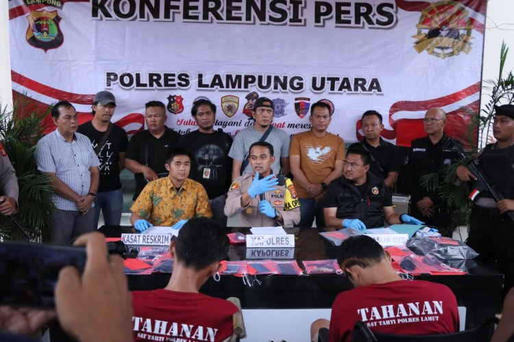 Tim Gabungan Polres Lampung Utara Ringkus Komplotan Pelaku Spesialis Curas