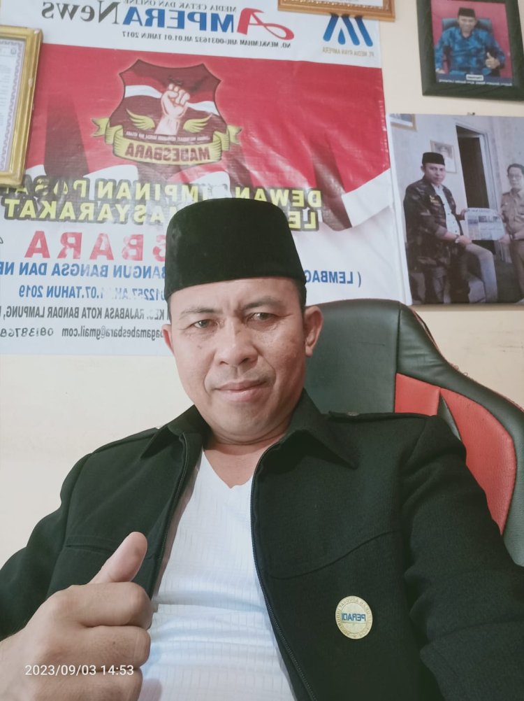 Ketua Lembaga Mabesbara Bandar Lampung Akan Surati Dinas Terkait Penarikan Sumbangan di SMP 29 Bandar Lampung