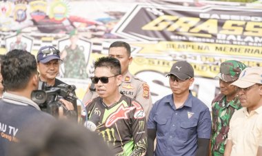 Bupati Rohil Dampingi Dandim, Buka Lomba Grass Track Meriahkan HUT TNI