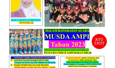 Pelaksanaan MUSDA dan Pelantikan Pengurus AMPI Adakan Senam Kreasi Nusantara