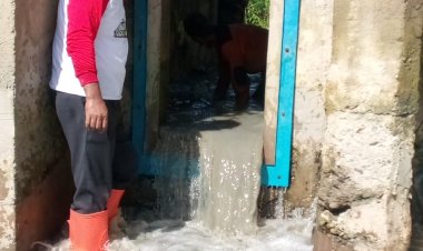 Dinas PUTR, DLH dan BPBD Giat Penanggulangan Banjir