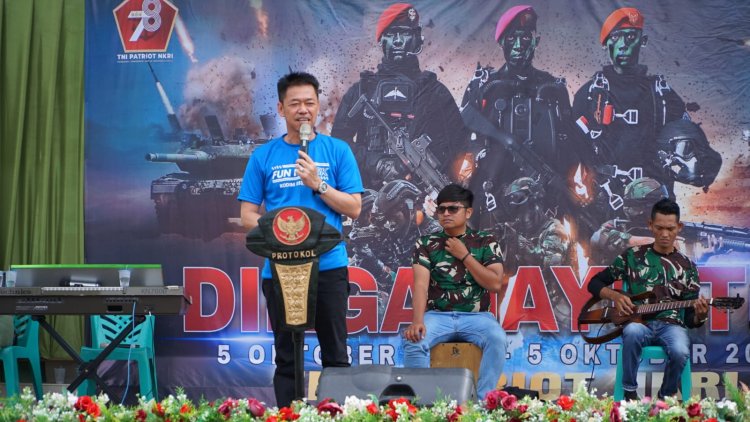 Bupati Dampingi Dandim 0321 Rohil Lepas Peserta Fun Run 5K