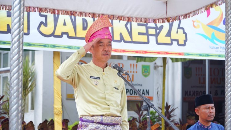 Saat HUT Rohil ke-24, Bupati Ajak Seluruh Elemen Bersatu Bangun Daerah