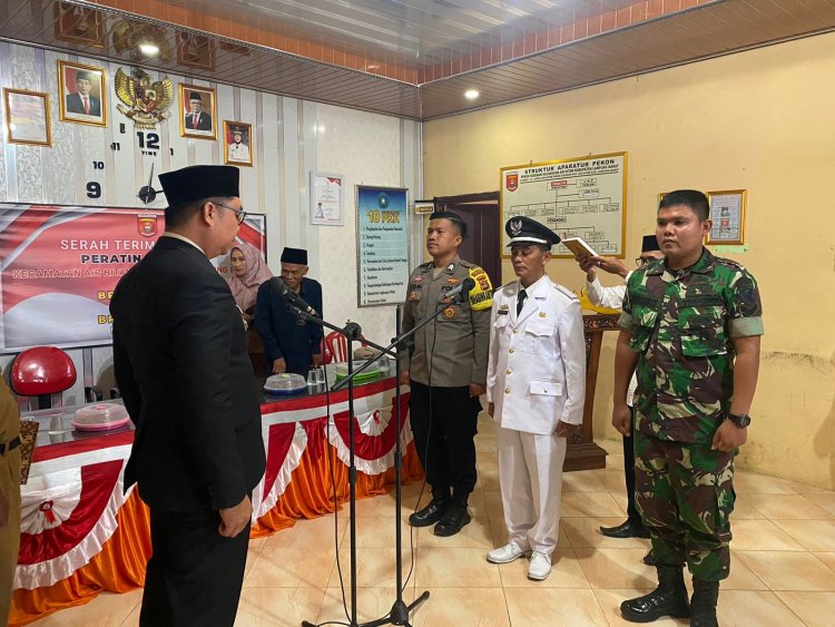 Pasca Mundurnya Peratin Sidodadi, Camat Air Hitam Gelar Sertijab Pj Peratin