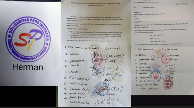 12 Organisasi Wartawan Kabupaten Pesawaran Mempertanyakan Legalitas Balai Wartawan