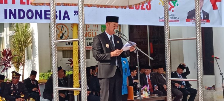 Pimpin Peringatan Sumpah Pemuda,Bupati Rohil Ingatkan Tantangan Pemuda di Bidang Teknologi
