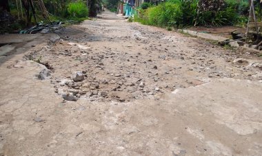 Masyarakat Keluhkan Jalan Lingkar Pemangku 4 Pekon Sukananti yang Rusak