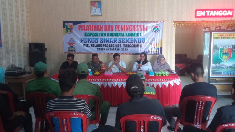 Pelatihan dan Peningkatan Kapasitas Linmas Pekon Sinarsemendo TalangPadang
