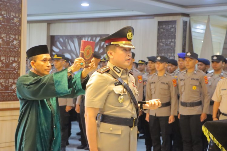 Pimpin Sertijab Kapolres Lampung Barat, Kapolda : Bangun Sinergitas Hadapi Pemilu 2024