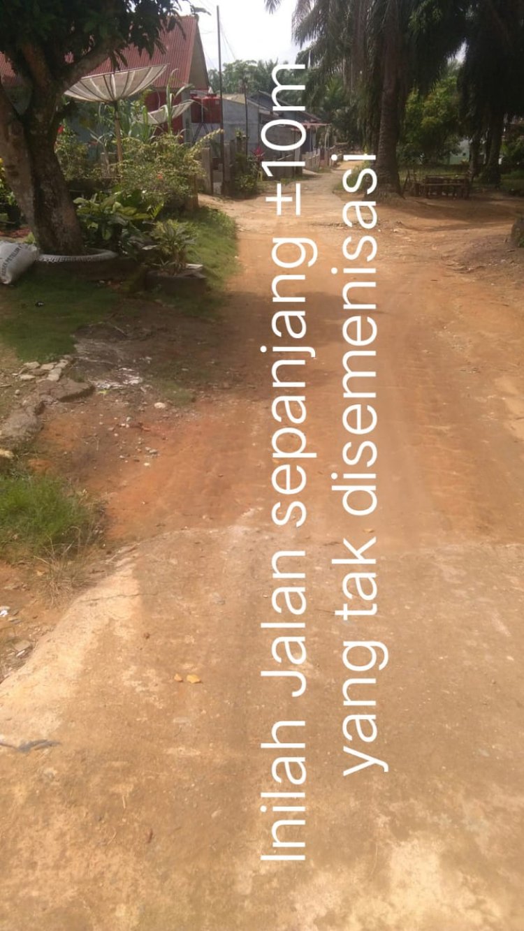 Jalan Terputus Tanpa Disemenisasi, Diduga Bentuk Diskriminasi ke Warga