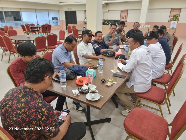 Ketua dan Sekretaris Tim BRP Prov Riau Konsolidasi dan Kordinasi dengan Tim BRP Rohil