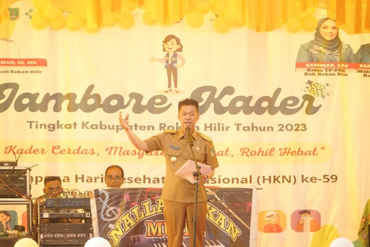 Bupati Rohil Hadiri Peringatan HKN ke-59, Minta Layanan Kesehatan Ditingkatkan