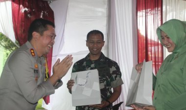 Kapolres Lampung Barat Hadiri Acara Lepas Sambut Komandan Kodim 0422 Lambar