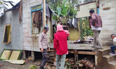 Dihantam Puting Beliung, Pohon Kemiri Timpa Rumah, 1 Orang Tewas