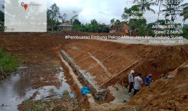 Papan Proyek Tak Ada, Pembuatan Embung 'Siluman' di Pekon Mekar Jaya Jadi Sorotan