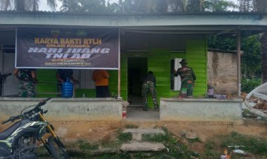 Bedah RTLH Program Karya Bhakti TNI AD, 80 Persen Selesai Dikerjakan