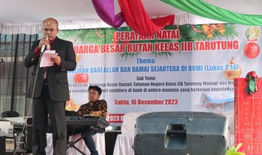 Perayaan Natal Keluarga Besar Rutan Tarutung Penuh Sukacita