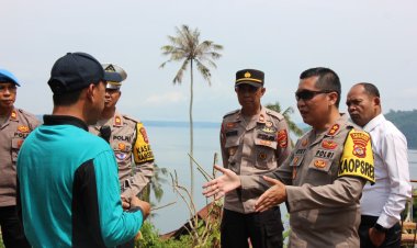 Jelang Tahun Baru, Kapolres Lampung Barat Tinjau Lokasi Wisata Lombok Seminung
