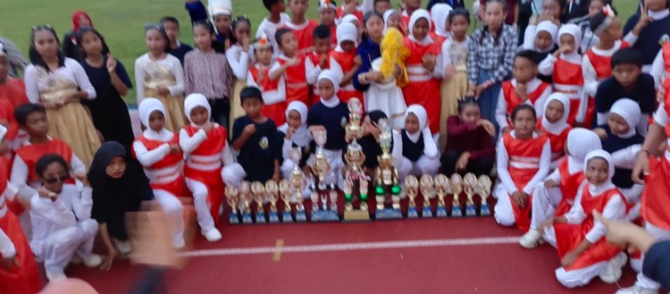 Sabet Juara Umum di Kampar Marching Open Championship, SDN 028 Impikan Ajang Nasional