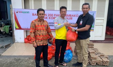 BRK Syariah Kirim Bantuan 200 Paket Sembako, Bantu Warga Korban Banjir