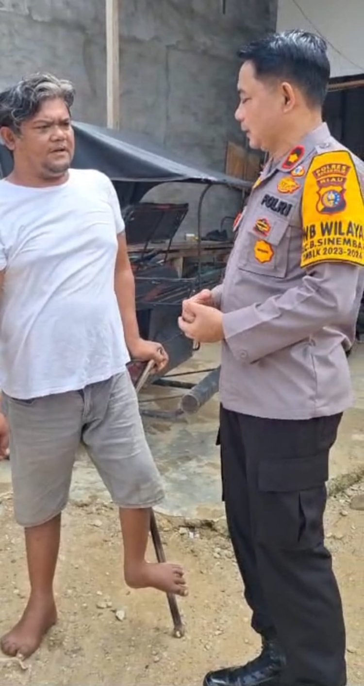 Polsek Bagan Sinembah Adakan Giat Sosialisasi dan Himbauan Kepada Warga Penyandang Disabilitas