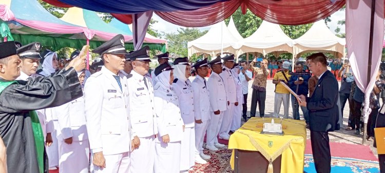 Lantik 28 Pejabat Baru di Kecamatan TPTM, ini Pesan Bupati Rohil