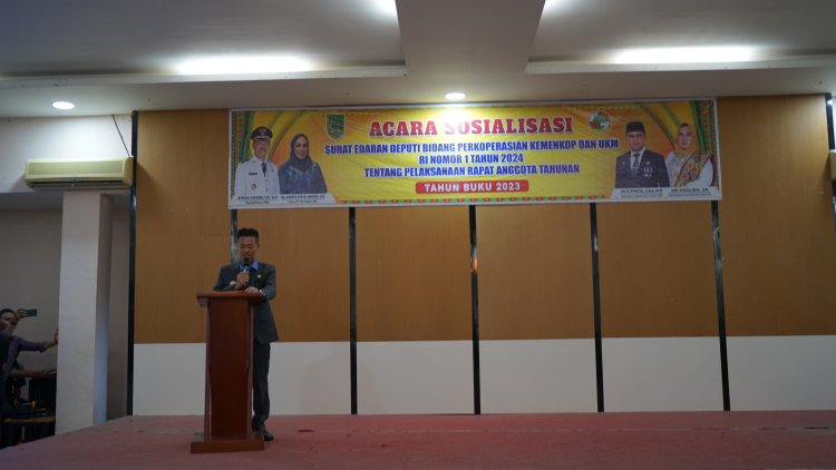 Sosialisasi Surat Edaran Perkoperasian, Bupati Rohil : Peran Koperasi Angkat Perekonomian Lokal