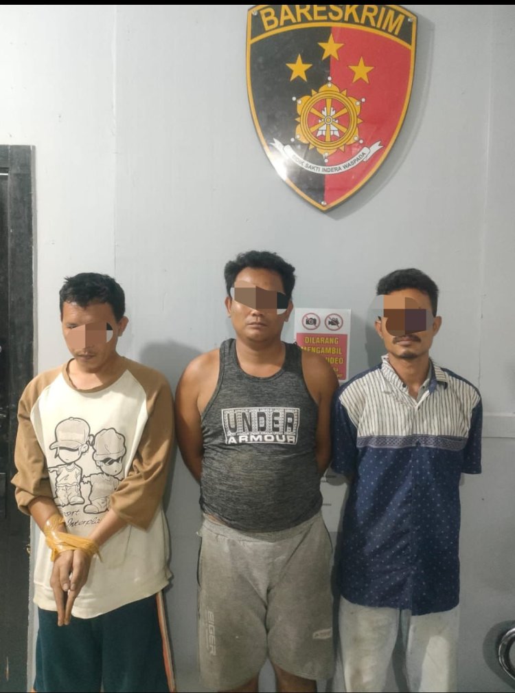 Polsek Bagan Sinembah Gerak Cepat Ringkus  3 Orang Penyalahgunaan  Sabu