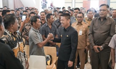 Sebanyak 972 Linmas Dikukuhkan, Rohil Siap Sukseskan Pemilu 2024