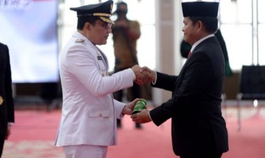 Pj Gubernur Sumut, Hasanuddin Lantik  Pj. Bupati Padang Lawas