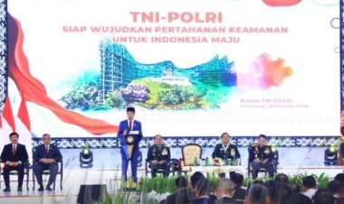 Presiden RI Apresiasi Kinerja TNI-Polri Amankan Pemilu, Saat Rapat Pimpinan (Rapim) TNI-Polri 2024