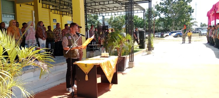 Kukuhkan 800 Satlinmas 4 Kecamatan, Ini Harapan Bupati