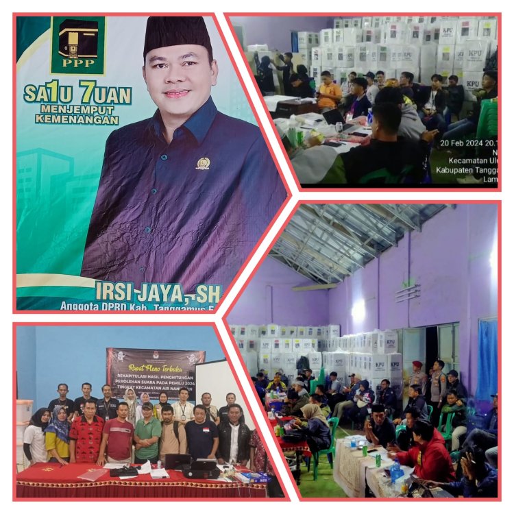 Caleg PPP Dapil lV Peroleh Suara Riel Pleno di 3 Kecamatan Unggul. Dipastikan Jadi Anggota Dewan