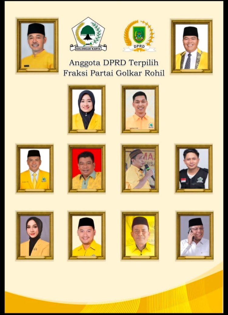 Kembalikan Masa Kejayaan Golkar di Rokan Hilir, Ketua DPD ll Berhasil Dudukkan 10 Kursi di DPRD