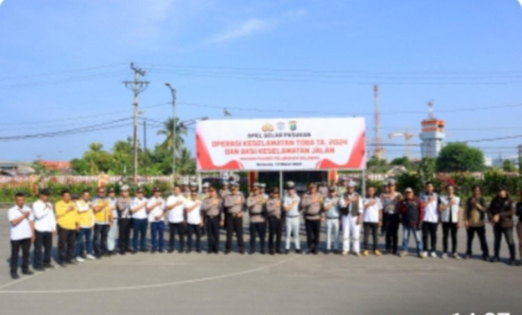 Polres Pelabuhan Belawan Laksanakan Apel Gelar Pasukan Operasi Keselamatan Toba 2024