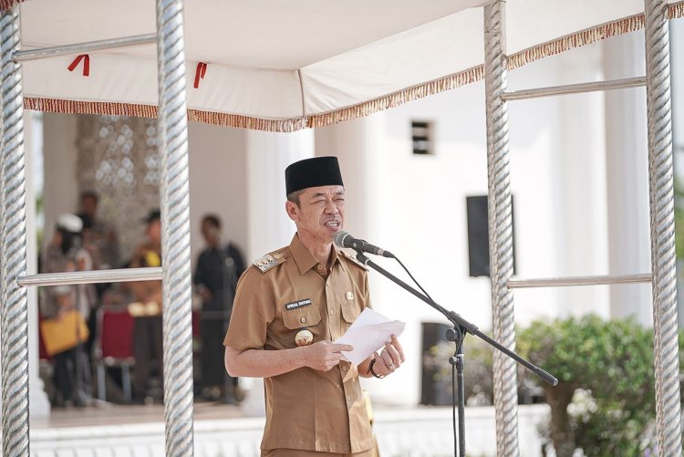Pimpin Apel Siaga Karhutla, Bupati Rohil Tekankan Upaya Penanggulangan Saat.Kemarau
