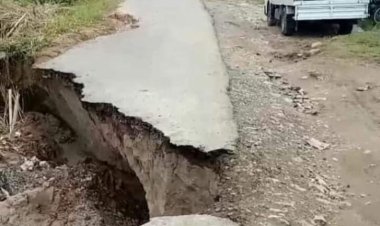 Jalan Penghubung Kecamatan Sekincau dan Pagar Dewa Putus, Pihak Terkait Diminta Turun Tangan