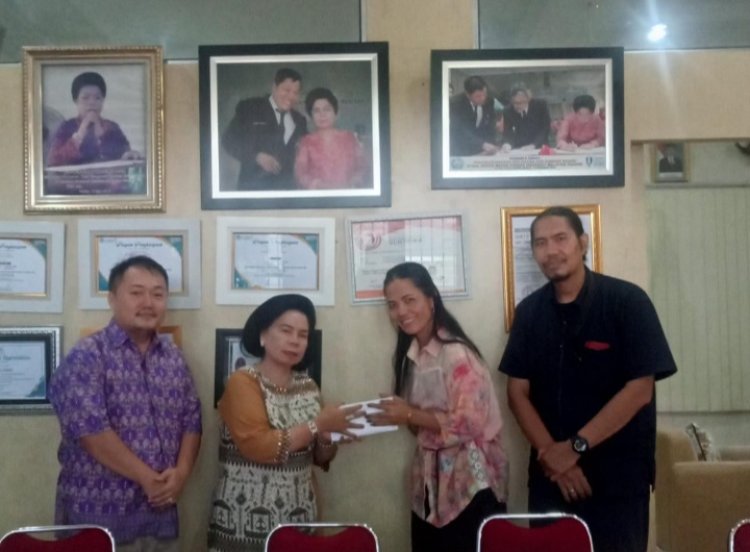 Panitia Paskah PUKSU Sumut Audensi dengan Pembina Yayasan Senior Power Medan