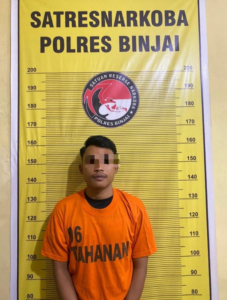 Sat Narkoba Polres Binjai Tangkap Bandar Ekstasi Saat Nunggu Pembeli