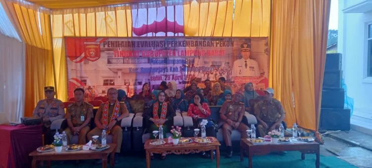Penilaian Lomba Pekon Tingkat Kabupaten Lampung Barat di Pekon Simpang Sari
